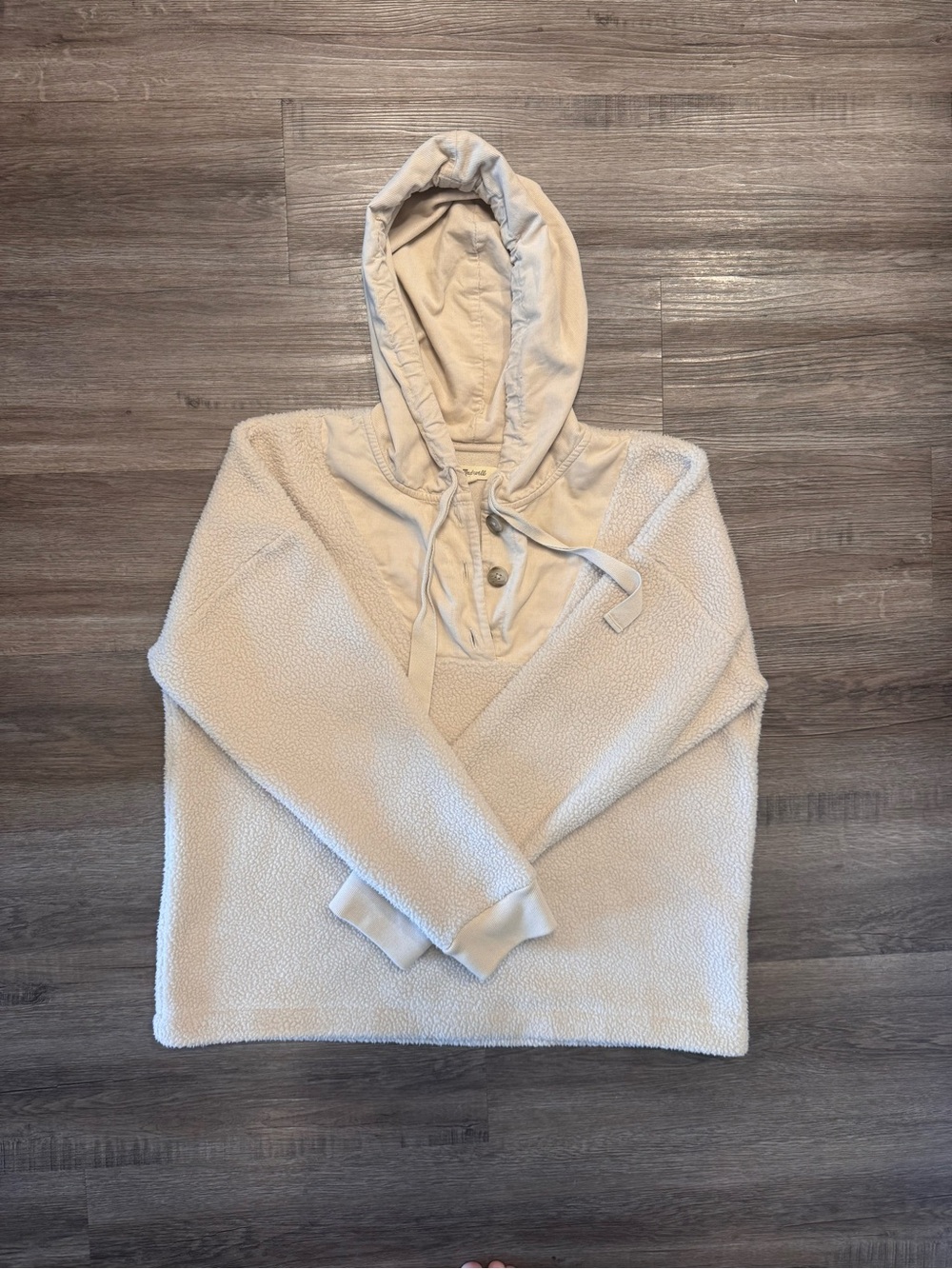 Madewell medium beige cream sherpa sweatshirt